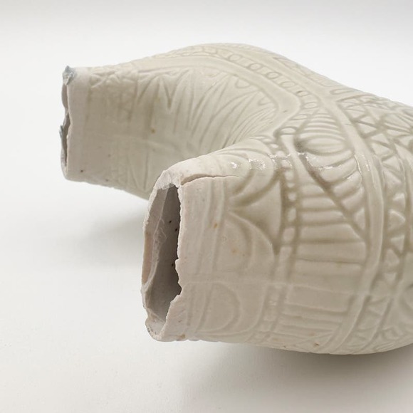 Bitossi Style Horse White Figurine Mid-Century Modern Raymor Slipware Pottery - Picture 13 of 13